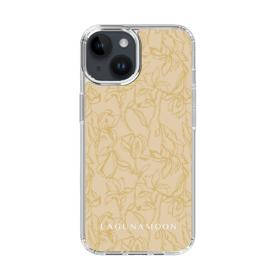 Slim Protection Case［ LAGUNAMOON - FlowerPattern - Yellow ］