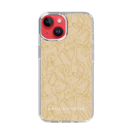 Slim Protection Case［ LAGUNAMOON - FlowerPattern - Yellow ］
