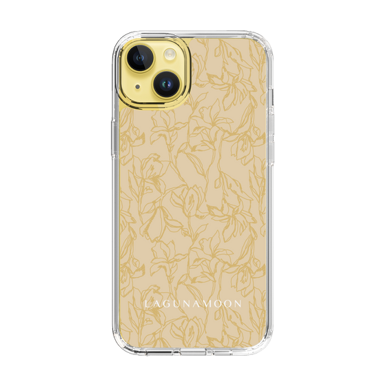 Slim Protection Case［ LAGUNAMOON - FlowerPattern - Yellow ］