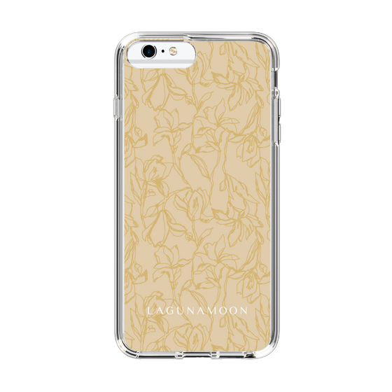 Slim Protection Case［ LAGUNAMOON - FlowerPattern - Yellow ］