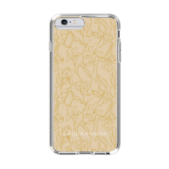 Slim Protection Case［ LAGUNAMOON - FlowerPattern - Yellow ］