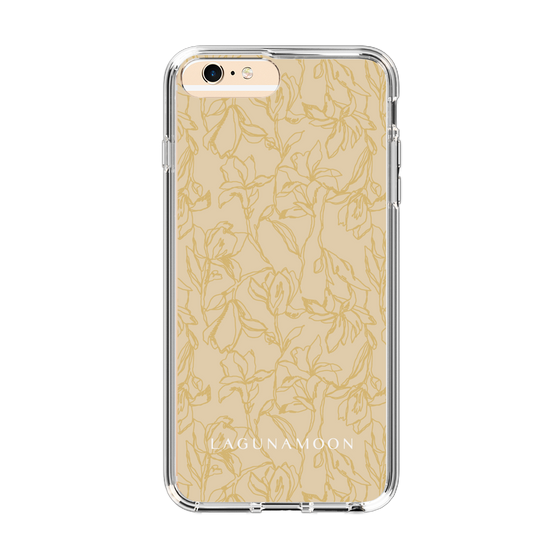 Slim Protection Case［ LAGUNAMOON - FlowerPattern - Yellow ］