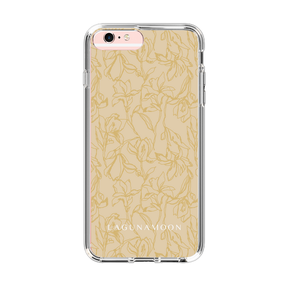 Slim Protection Case［ LAGUNAMOON - FlowerPattern - Yellow ］