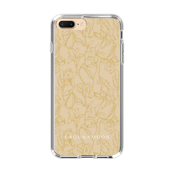 Slim Protection Case［ LAGUNAMOON - FlowerPattern - Yellow ］