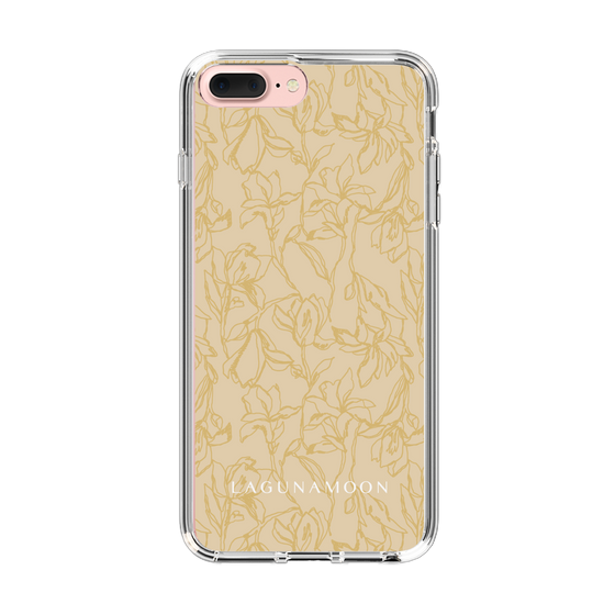 Slim Protection Case［ LAGUNAMOON - FlowerPattern - Yellow ］