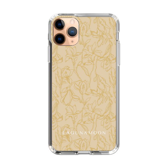 Slim Protection Case［ LAGUNAMOON - FlowerPattern - Yellow ］