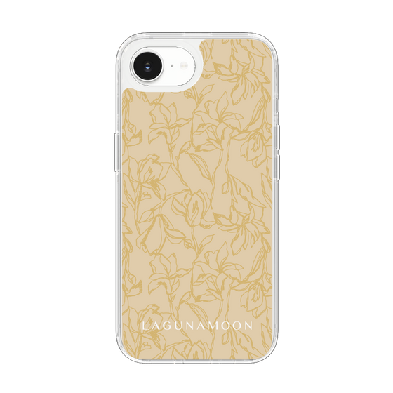 Slim Protection Case［ LAGUNAMOON - FlowerPattern - Yellow ］