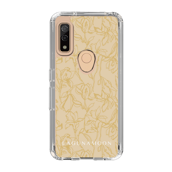 Slim Protection Case［ LAGUNAMOON - FlowerPattern - Yellow ］