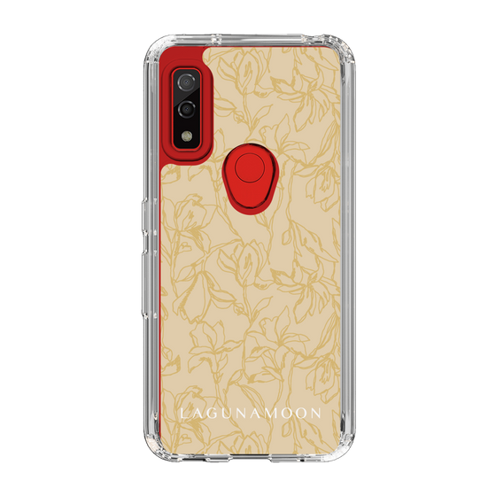 Slim Protection Case［ LAGUNAMOON - FlowerPattern - Yellow ］