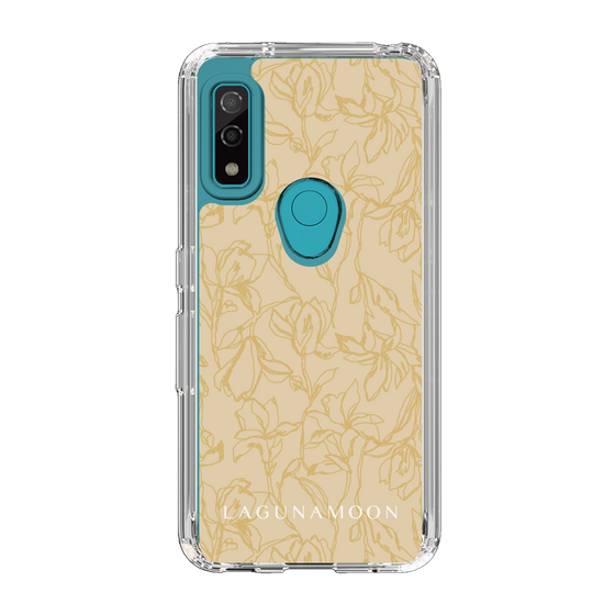 Slim Protection Case［ LAGUNAMOON - FlowerPattern - Yellow ］