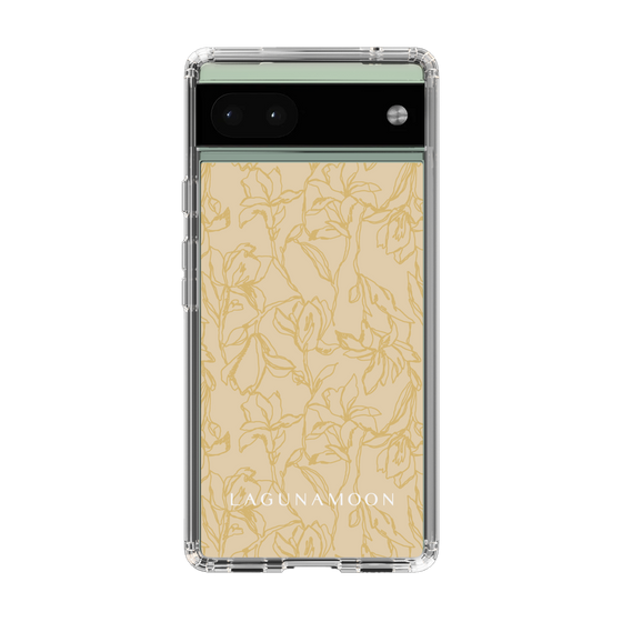 Slim Protection Case［ LAGUNAMOON - FlowerPattern - Yellow ］