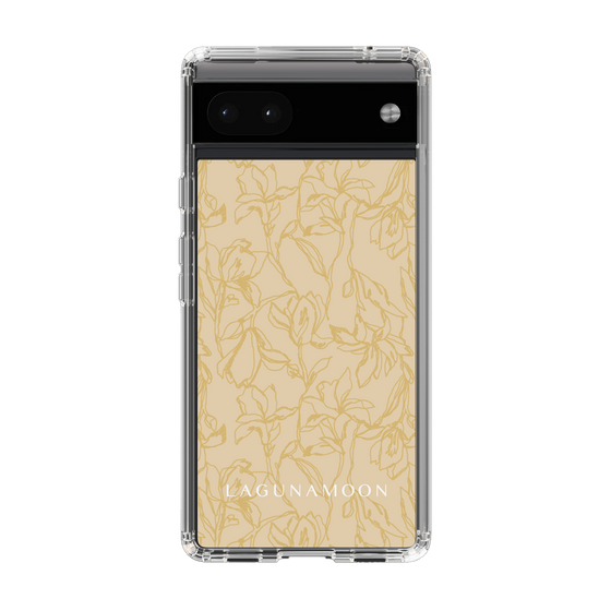 Slim Protection Case［ LAGUNAMOON - FlowerPattern - Yellow ］