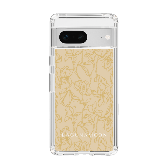Slim Protection Case［ LAGUNAMOON - FlowerPattern - Yellow ］