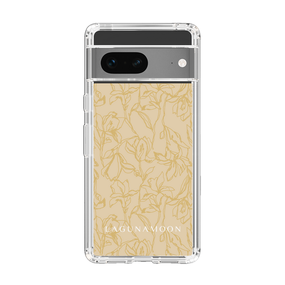 Slim Protection Case［ LAGUNAMOON - FlowerPattern - Yellow ］