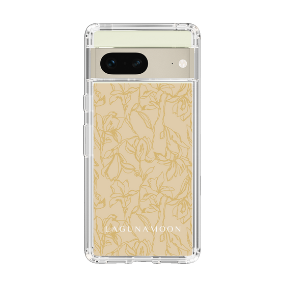 Slim Protection Case［ LAGUNAMOON - FlowerPattern - Yellow ］