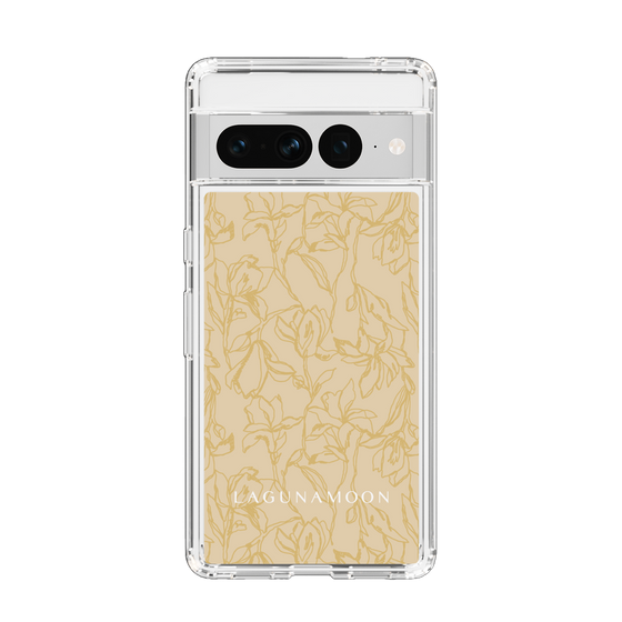 Slim Protection Case［ LAGUNAMOON - FlowerPattern - Yellow ］