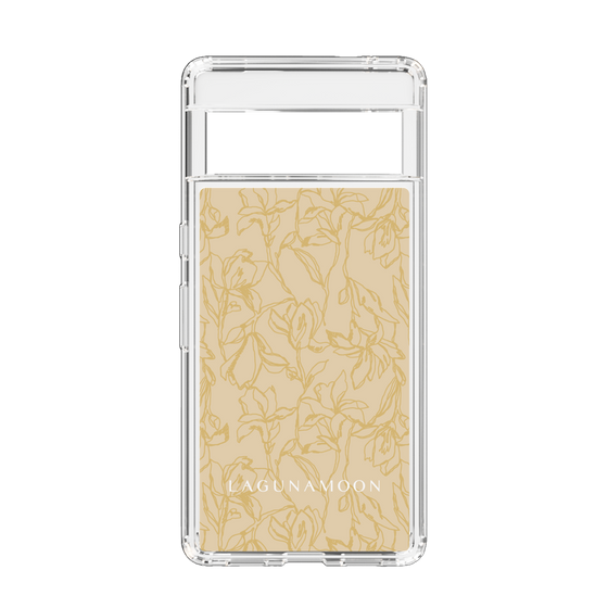 Slim Protection Case［ LAGUNAMOON - FlowerPattern - Yellow ］