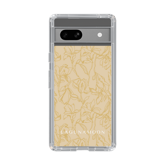 Slim Protection Case［ LAGUNAMOON - FlowerPattern - Yellow ］