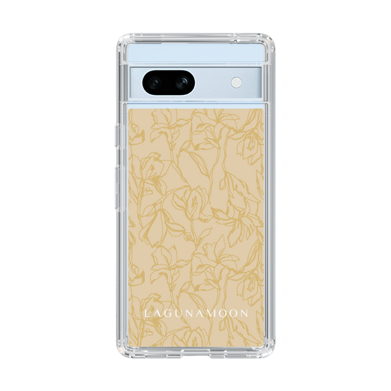 Slim Protection Case［ LAGUNAMOON - FlowerPattern - Yellow ］