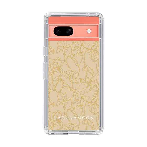 Slim Protection Case［ LAGUNAMOON - FlowerPattern - Yellow ］