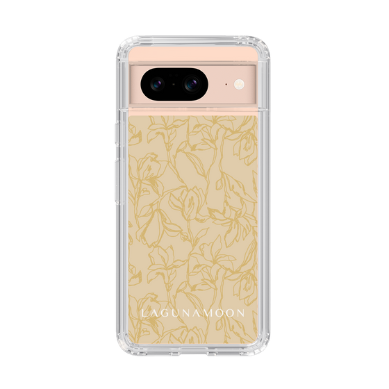 Slim Protection Case［ LAGUNAMOON - FlowerPattern - Yellow ］