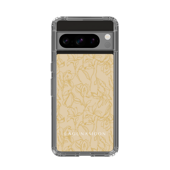 Slim Protection Case［ LAGUNAMOON - FlowerPattern - Yellow ］