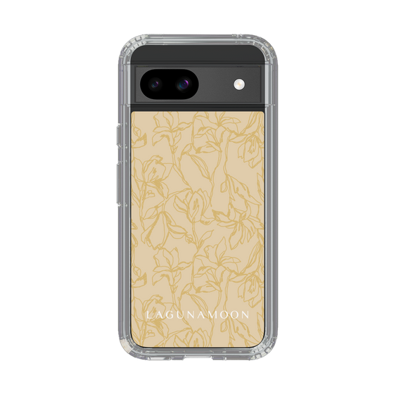 Slim Protection Case［ LAGUNAMOON - FlowerPattern - Yellow ］