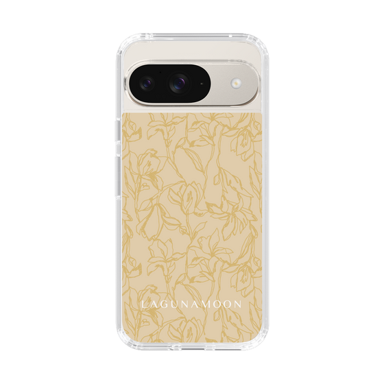 Slim Protection Case［ LAGUNAMOON - FlowerPattern - Yellow ］