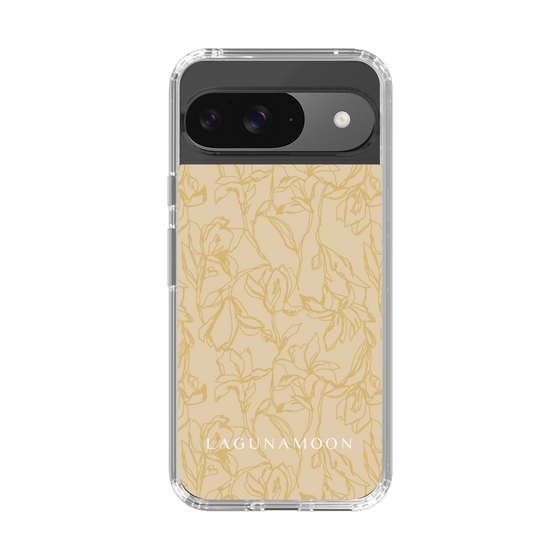 Slim Protection Case［ LAGUNAMOON - FlowerPattern - Yellow ］