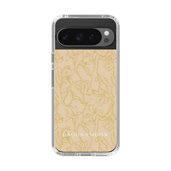 Slim Protection Case［ LAGUNAMOON - FlowerPattern - Yellow ］