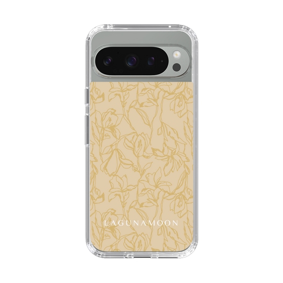 Slim Protection Case［ LAGUNAMOON - FlowerPattern - Yellow ］