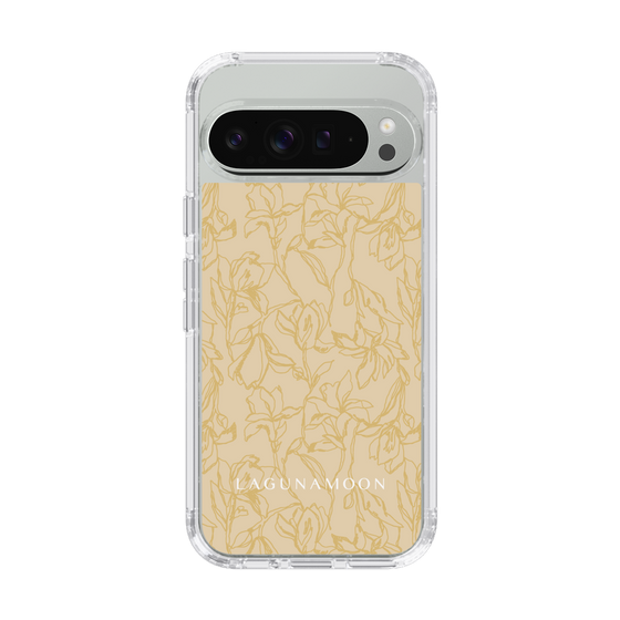 Slim Protection Case［ LAGUNAMOON - FlowerPattern - Yellow ］