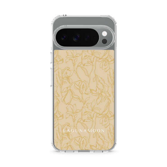 Slim Protection Case［ LAGUNAMOON - FlowerPattern - Yellow ］