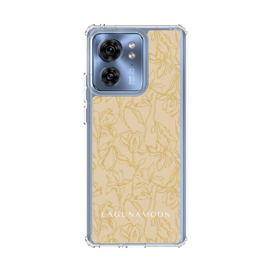Slim Protection Case［ LAGUNAMOON - FlowerPattern - Yellow ］