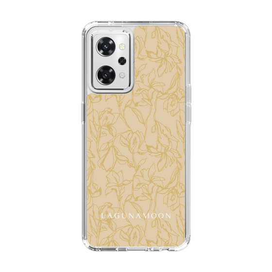 Slim Protection Case［ LAGUNAMOON - FlowerPattern - Yellow ］