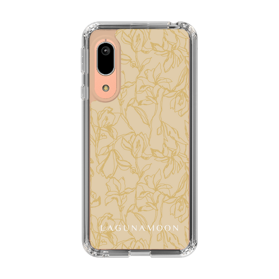 Slim Protection Case［ LAGUNAMOON - FlowerPattern - Yellow ］