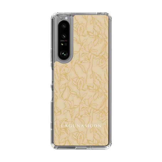 Slim Protection Case［ LAGUNAMOON - FlowerPattern - Yellow ］