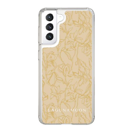 Slim Protection Case［ LAGUNAMOON - FlowerPattern - Yellow ］