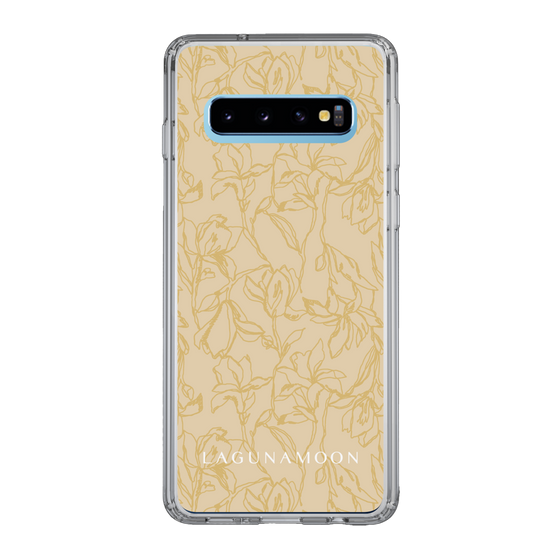 Slim Protection Case［ LAGUNAMOON - FlowerPattern - Yellow ］