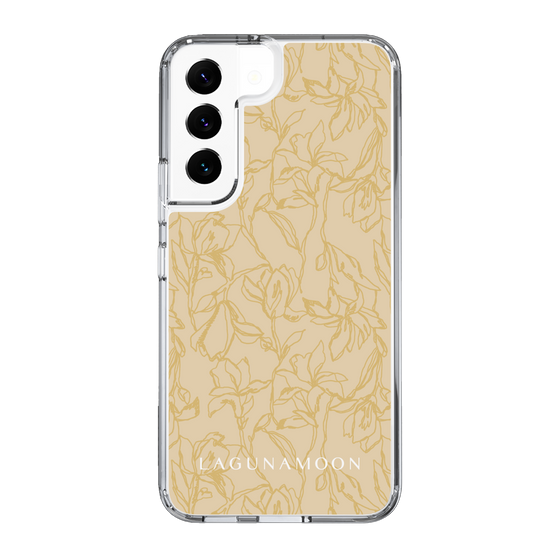 Slim Protection Case［ LAGUNAMOON - FlowerPattern - Yellow ］