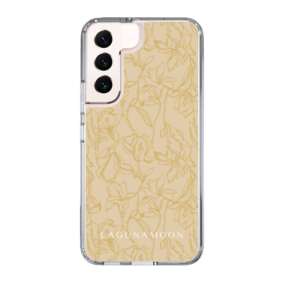 Slim Protection Case［ LAGUNAMOON - FlowerPattern - Yellow ］