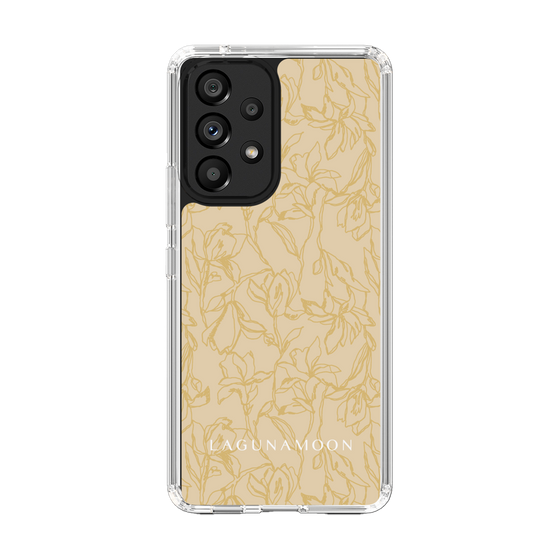 Slim Protection Case［ LAGUNAMOON - FlowerPattern - Yellow ］