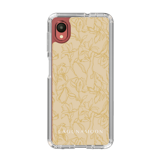 Slim Protection Case［ LAGUNAMOON - FlowerPattern - Yellow ］