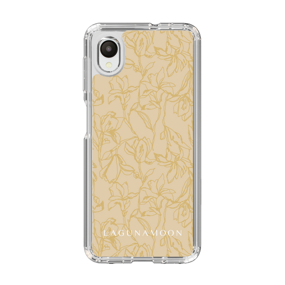 Slim Protection Case［ LAGUNAMOON - FlowerPattern - Yellow ］