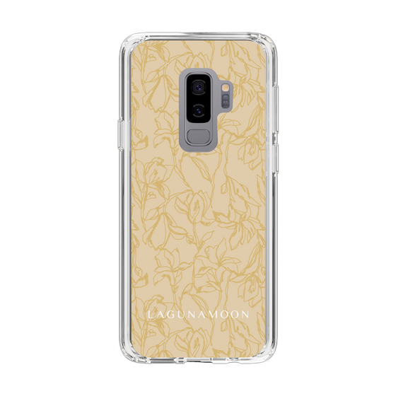 Slim Protection Case［ LAGUNAMOON - FlowerPattern - Yellow ］