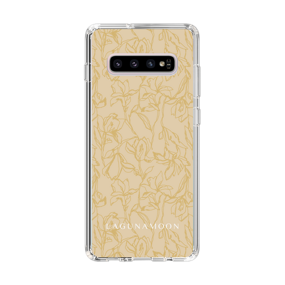 Slim Protection Case［ LAGUNAMOON - FlowerPattern - Yellow ］