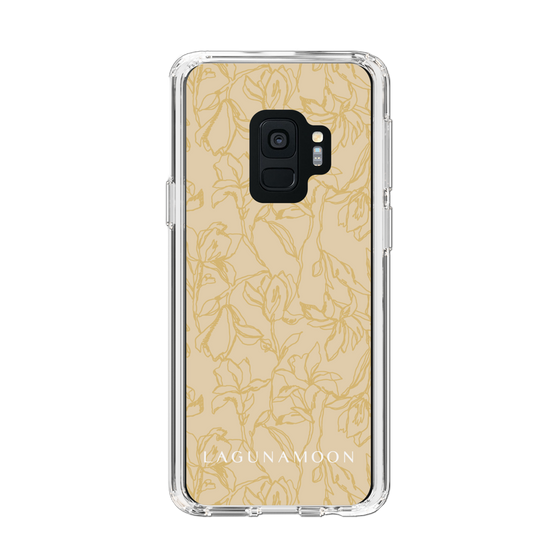 Slim Protection Case［ LAGUNAMOON - FlowerPattern - Yellow ］