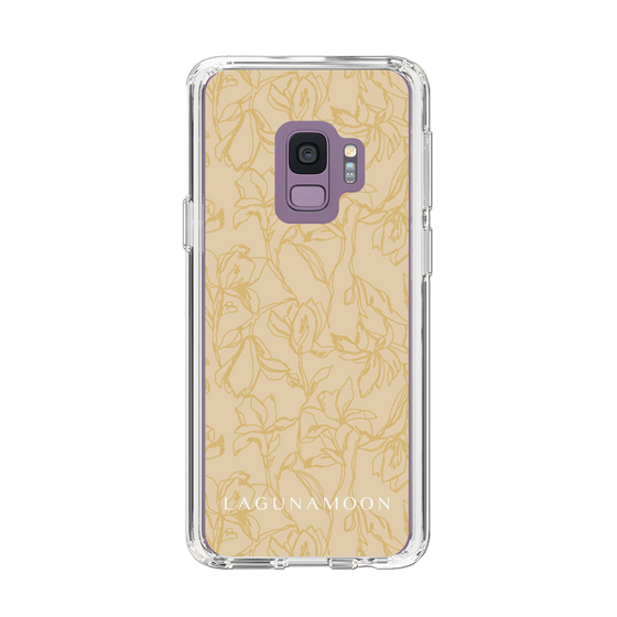 Slim Protection Case［ LAGUNAMOON - FlowerPattern - Yellow ］
