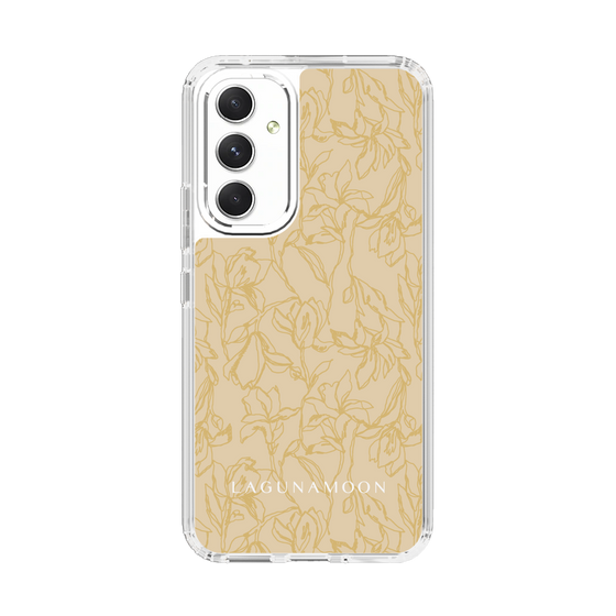 Slim Protection Case［ LAGUNAMOON - FlowerPattern - Yellow ］
