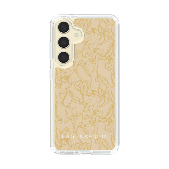 Slim Protection Case［ LAGUNAMOON - FlowerPattern - Yellow ］